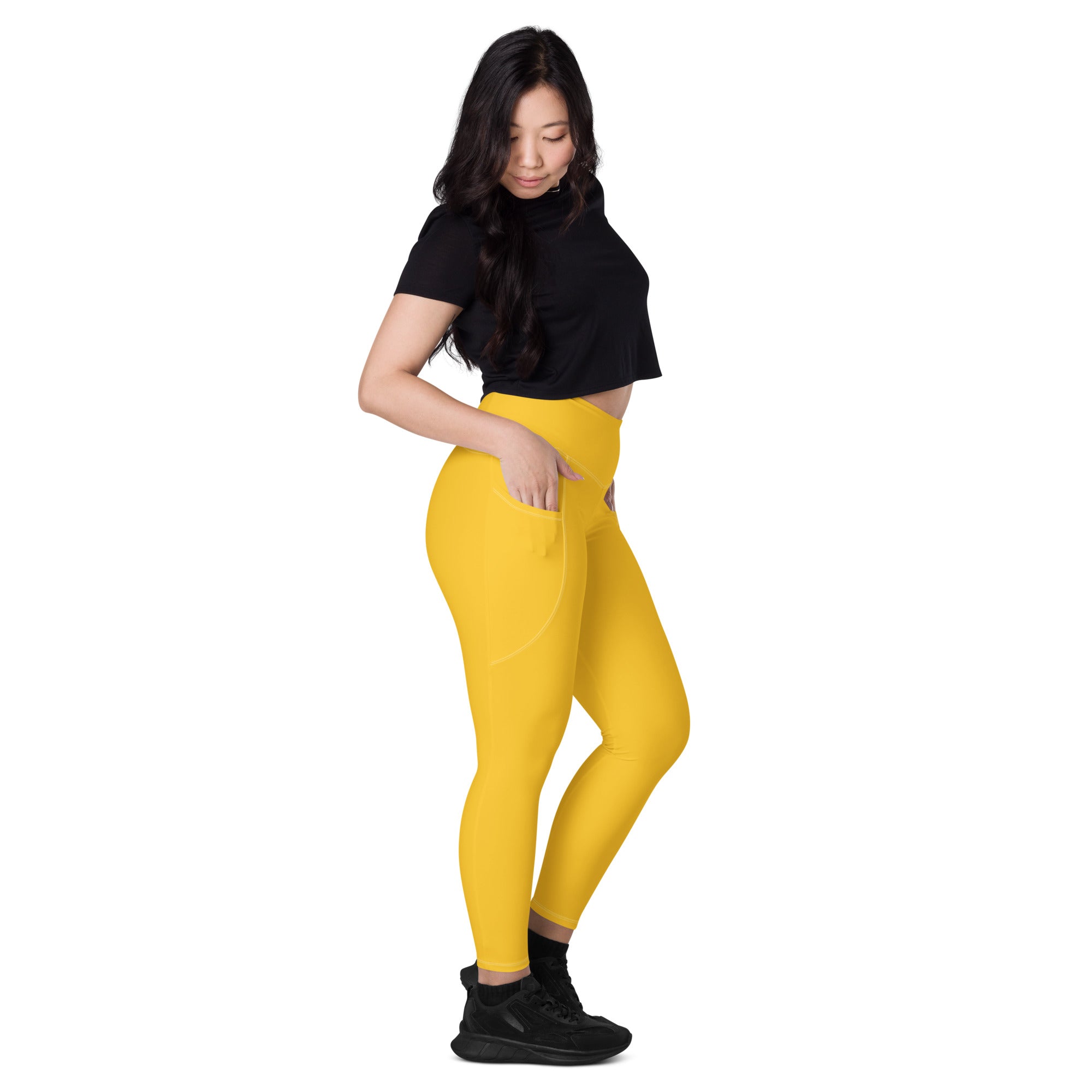 Mustard Yellow Leggings with Pockets | All Sizes